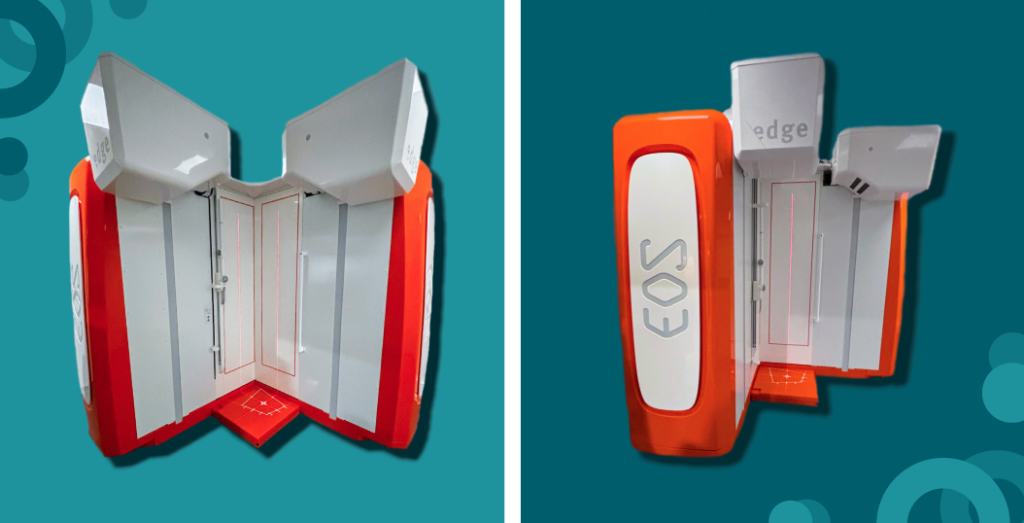 EOSedge présenté de face et de profil.